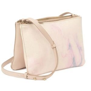 Lucky Brand Obbi Printed Crossbody  WHITE